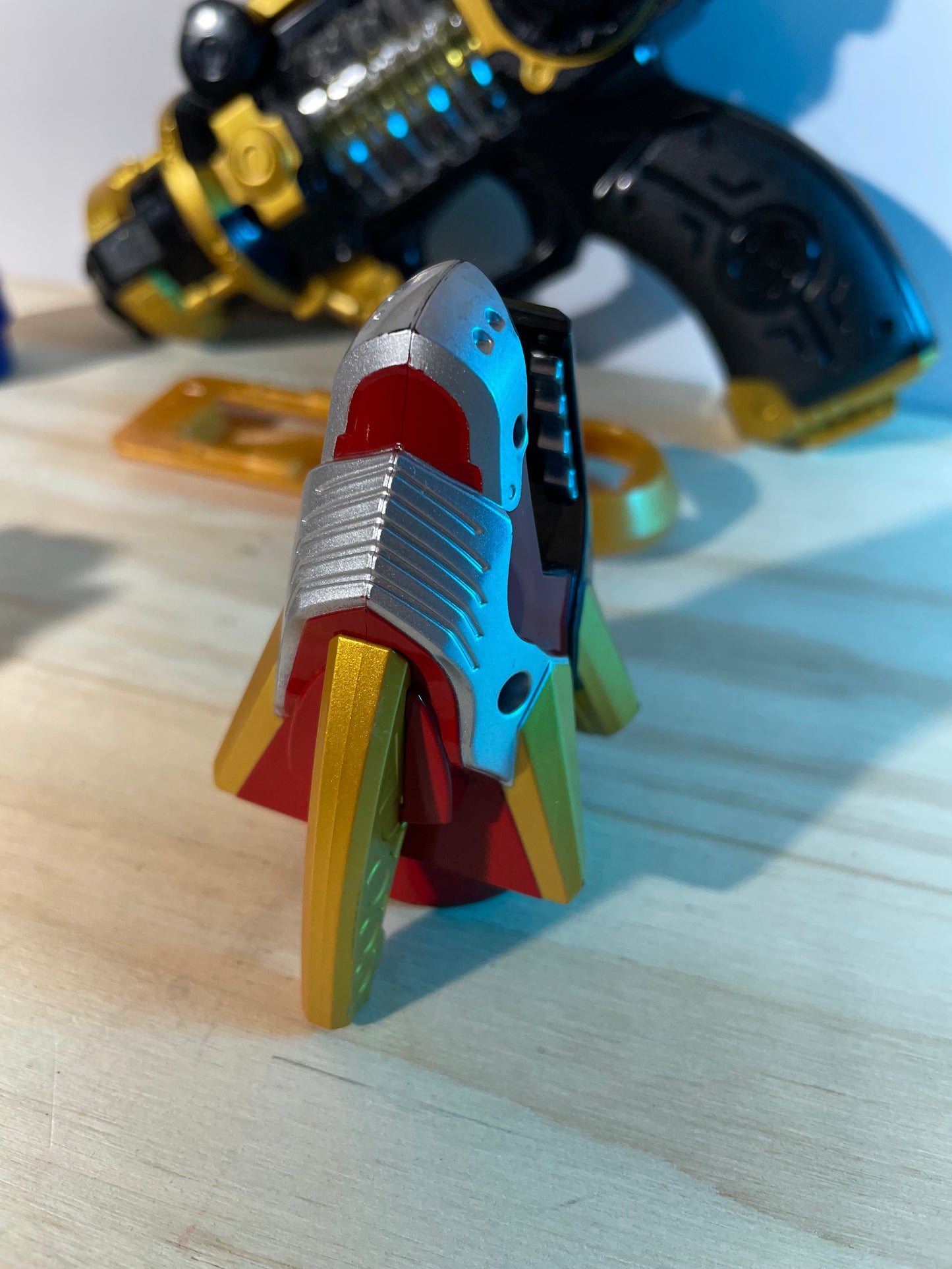 DX TENSOU SENTAI GOSEIGER GOSEI BLASTER & GOSE + VULCAN HEADDER - Power Rangers