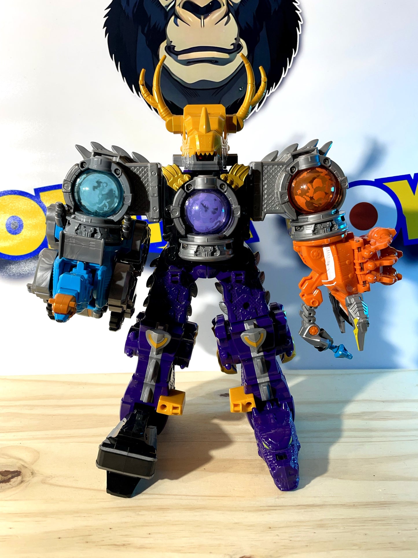 COSMIC FURY KYURANGER DX RYUTEIOH DRAGON MEGAZORD - Power Rangers