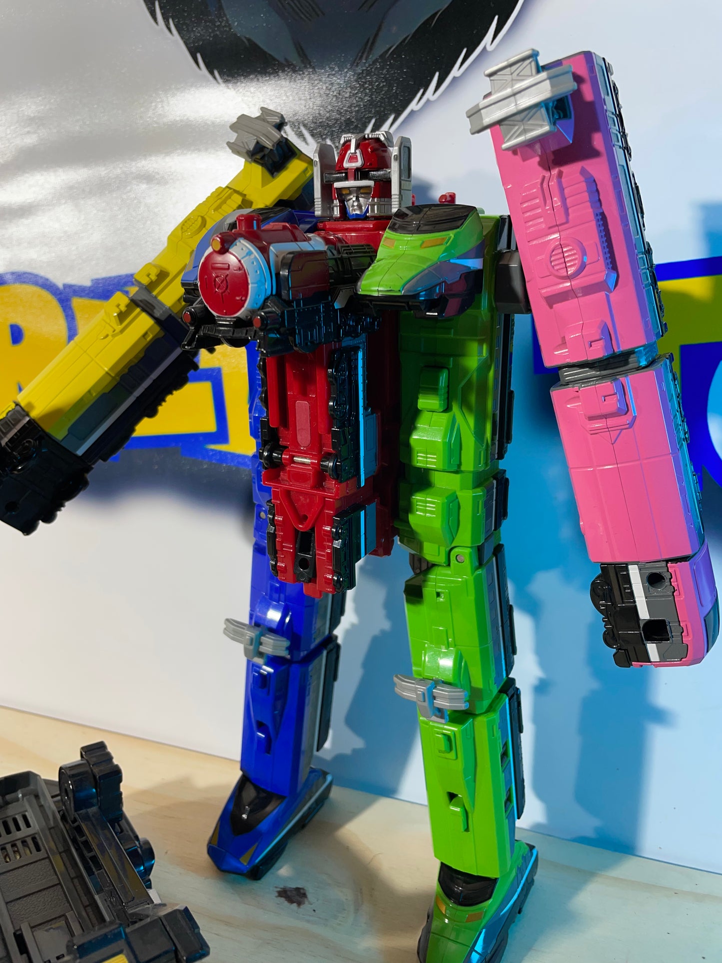 ToQger DX ToQ-Oh RESSHA TRAIN MEGAZORD + CHANGER - Power Rangers