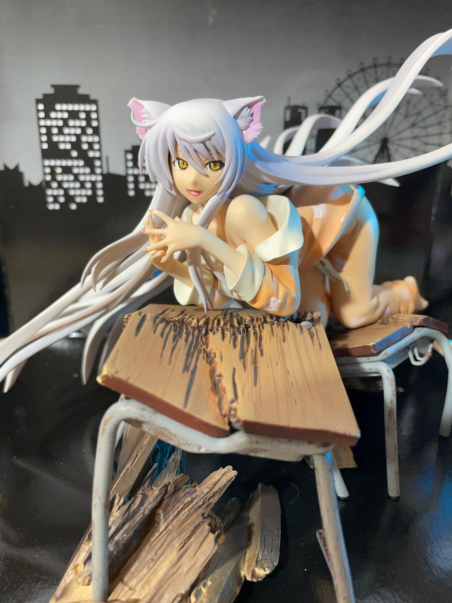 BAKEMONOGATARI BLACK HANEKAWA - Pre-painted Figure - 1/8 scale - KOTOBUKIYA