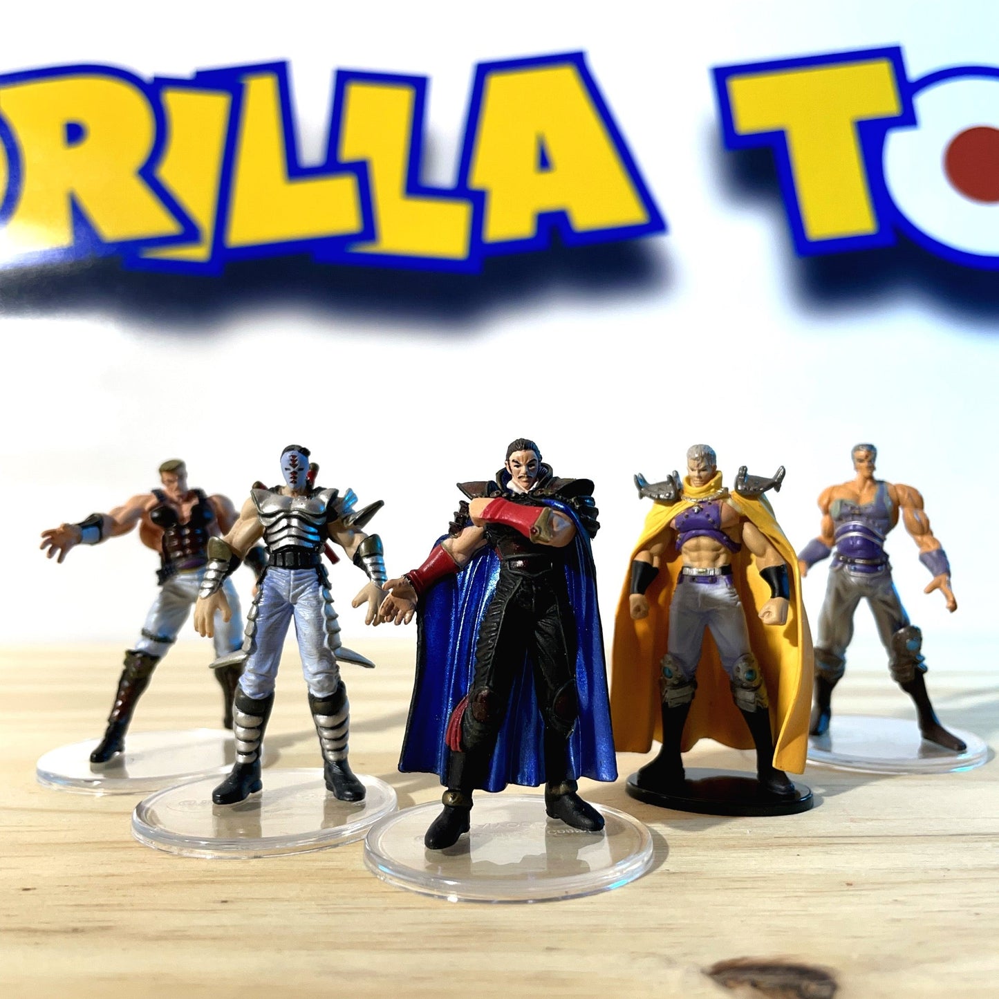 Lot 5x figurines gashapon - Raijin Collection Figure - Ken le survivant - Hokuto No Ken / Fist Of The North Star