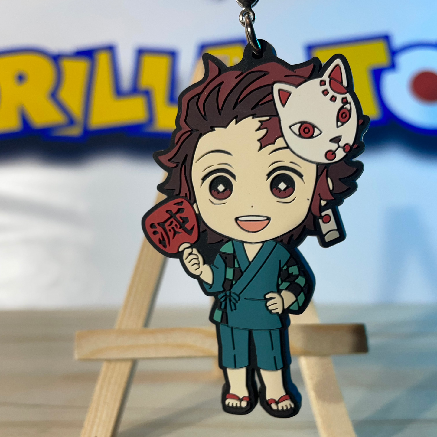 TANJIRO KAMADO - Rubber Keychain - Demon Slayer / Kimetsu No Yaiba