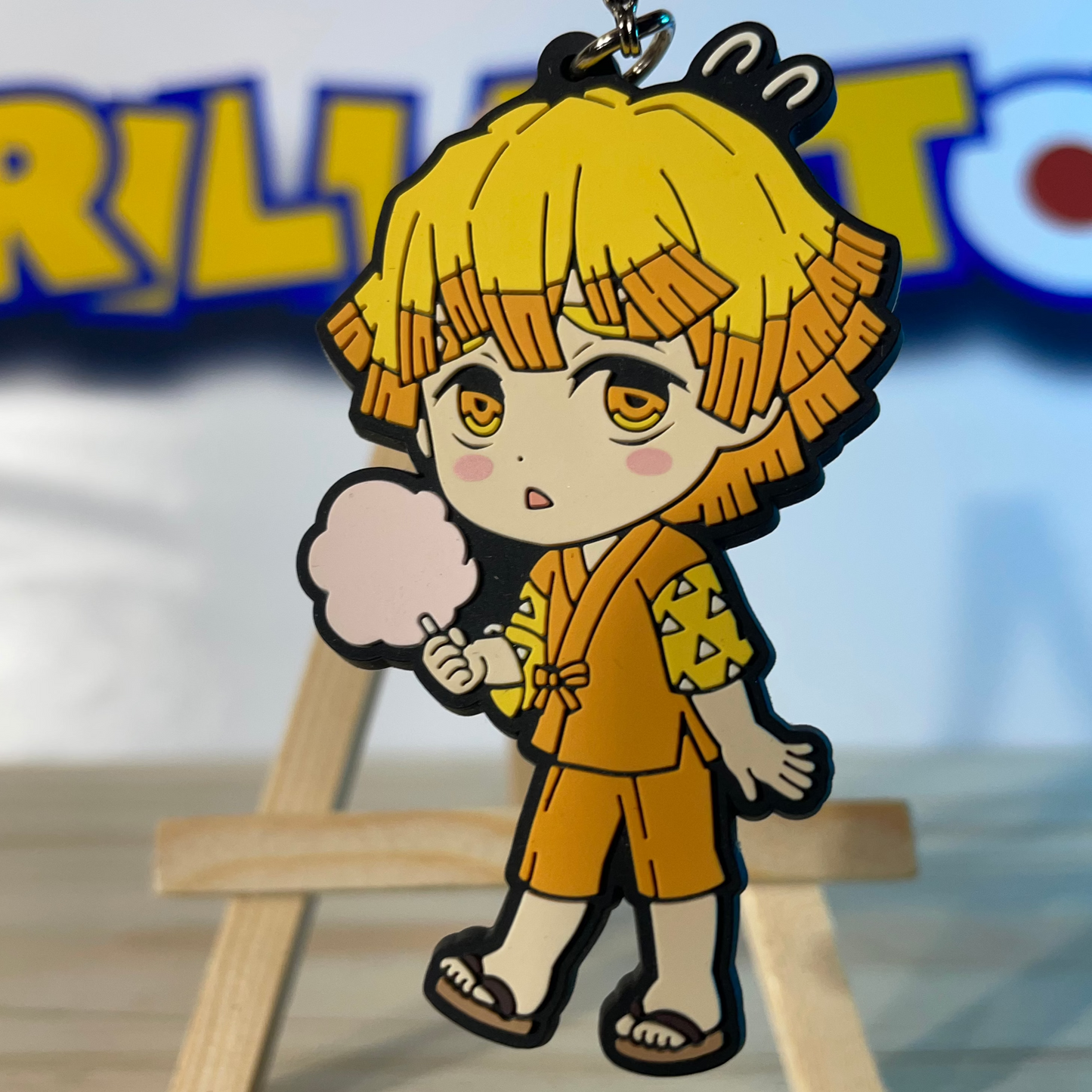 ZENITSU - Rubber Keychain - Demon Slayer / Kimetsu No Yaiba