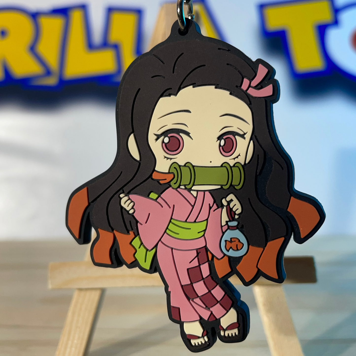 NEZUKO KAMADO - Rubber Keychain - Demon Slayer / Kimetsu No Yaiba