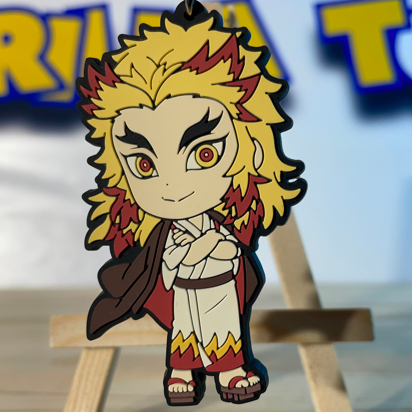 KYOJURO RENGOKU - Rubber Keychain - Demon Slayer / Kimetsu No Yaiba