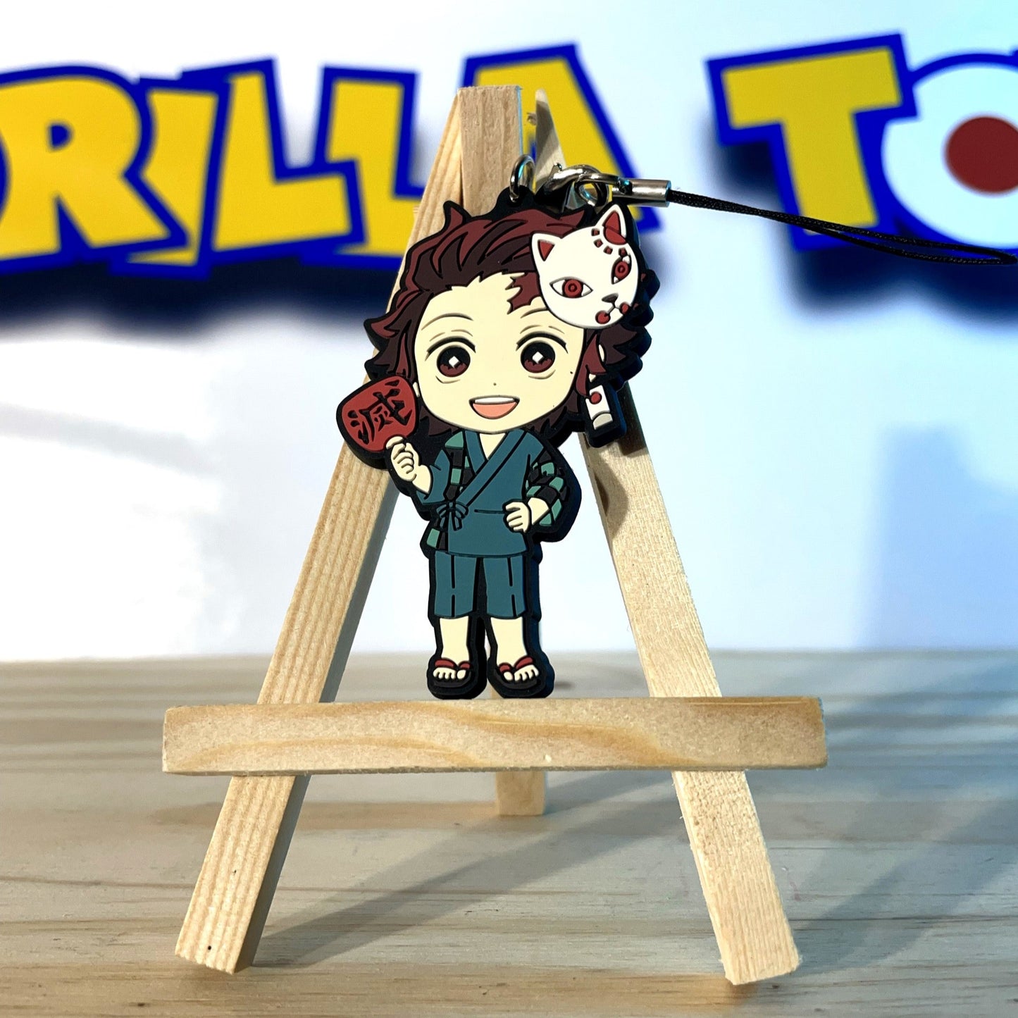 TANJIRO KAMADO - Rubber Keychain - Demon Slayer / Kimetsu No Yaiba
