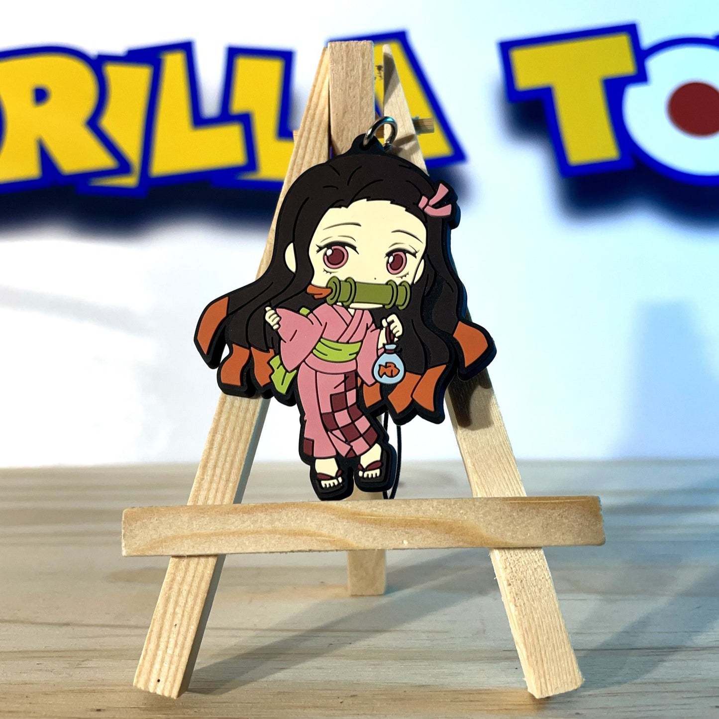 NEZUKO KAMADO - Rubber Keychain - Demon Slayer / Kimetsu No Yaiba