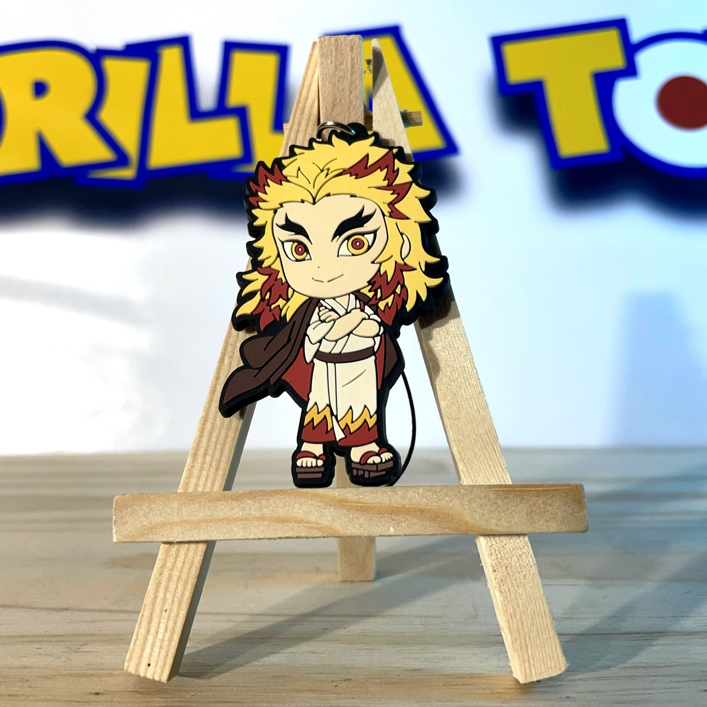 KYOJURO RENGOKU - Rubber Keychain - Demon Slayer / Kimetsu No Yaiba