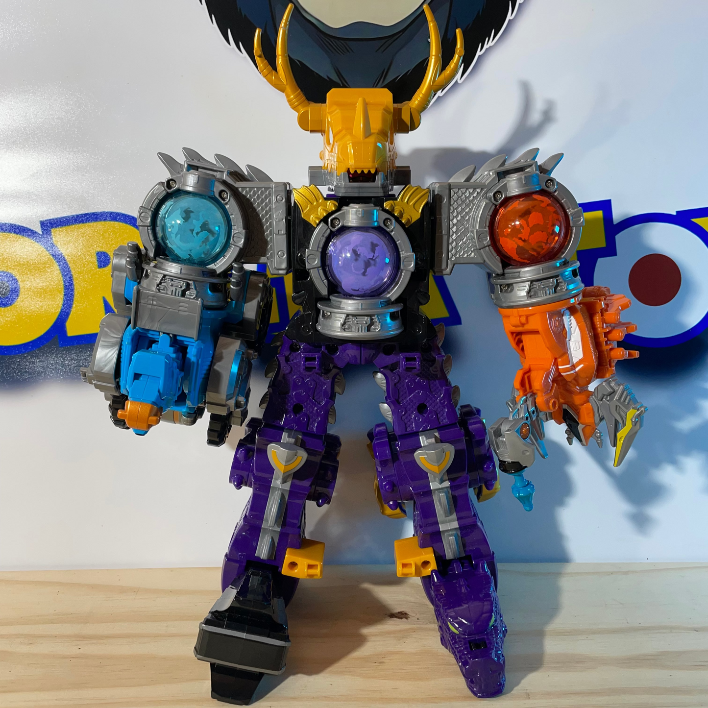 COSMIC FURY KYURANGER DX RYUTEIOH DRAGON MEGAZORD - Power Rangers