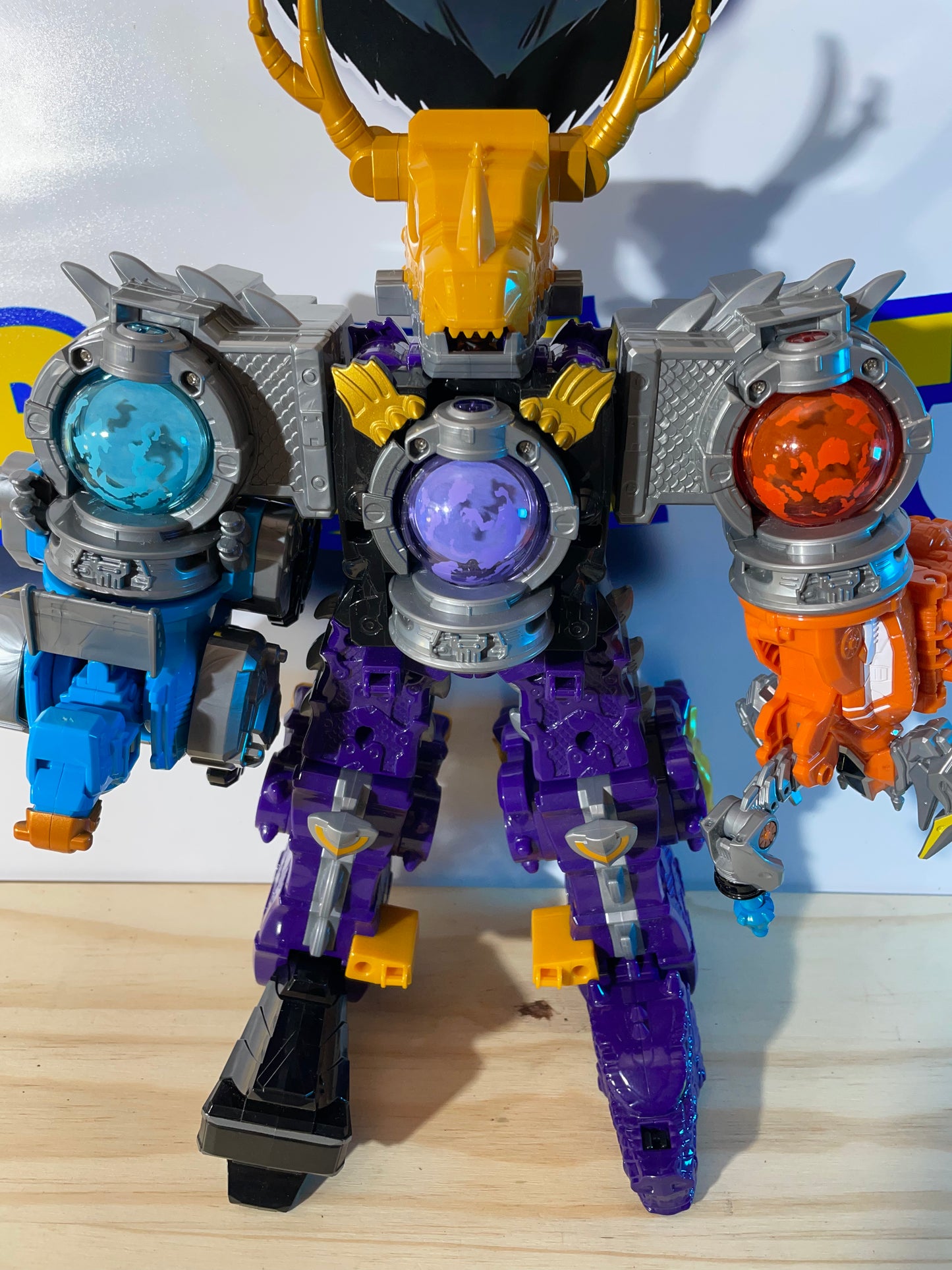 COSMIC FURY KYURANGER DX RYUTEIOH DRAGON MEGAZORD - Power Rangers