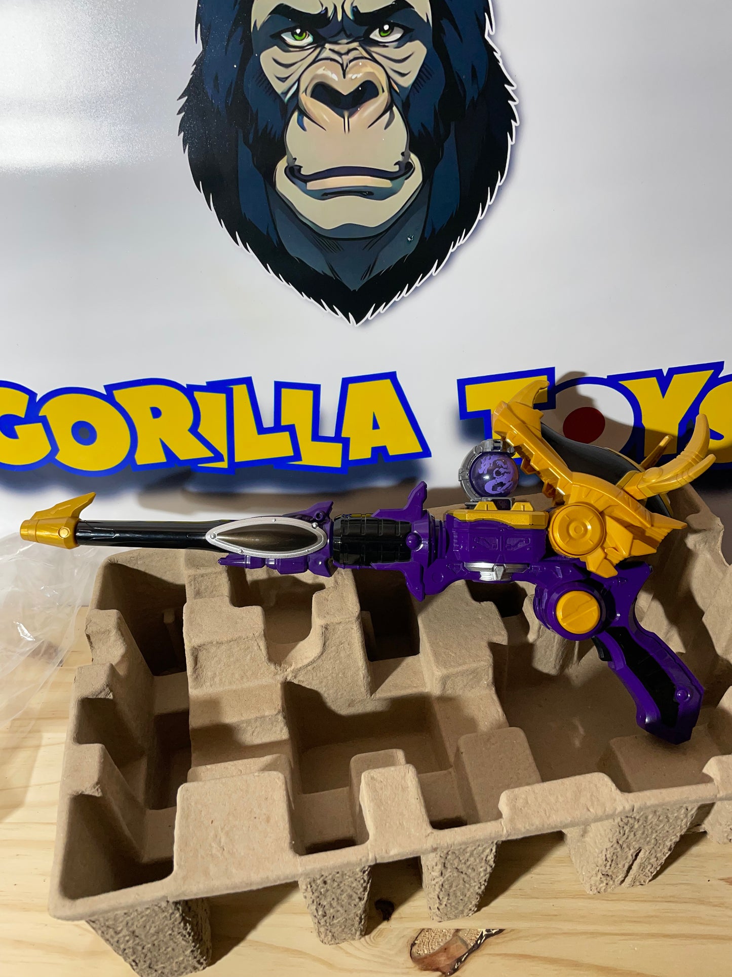 UCHU SENTAI KYURANGER DX BITING MORPHER GUN RYUTSUEIDER & RYU KYUTAMA - Power Rangers