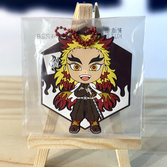 KYOJURO RENGOKU - Rubber Keychain & Coaster - Demon Slayer / Kimetsu No Yaiba