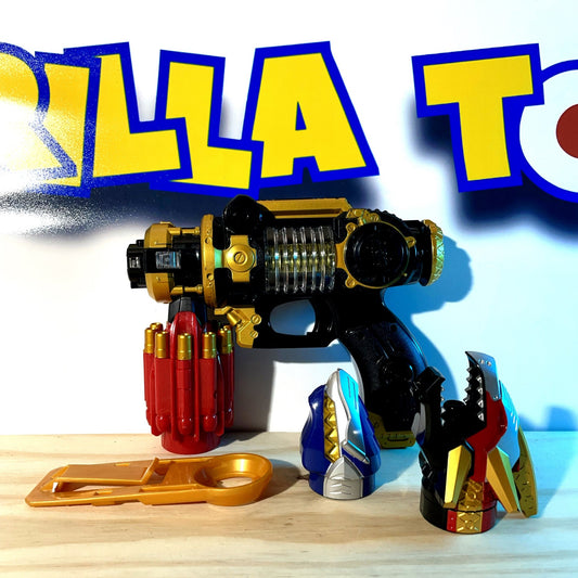DX TENSOU SENTAI GOSEIGER GOSEI BLASTER & GOSE + VULCAN HEADDER - Power Rangers