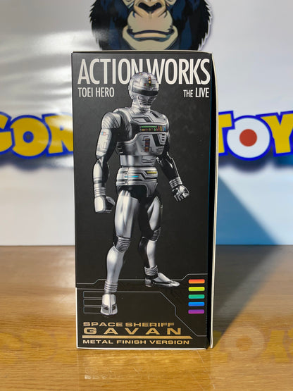 X-OR - SPACE SHERIFF GAVAN - Metal Finish Version - Action Works Toei Hero - MegaHouse
