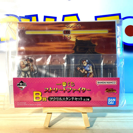 RYU VS CHUN LI - Stand Acrylic Scene - Ichiban Kuji B Prize - Street Fighter