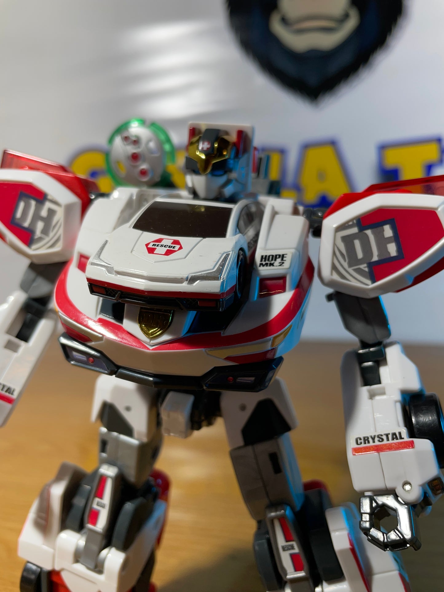 WHITE CRYSTAL HOPE - Drive Head 03 MKII - Tomica Hyper Rescue