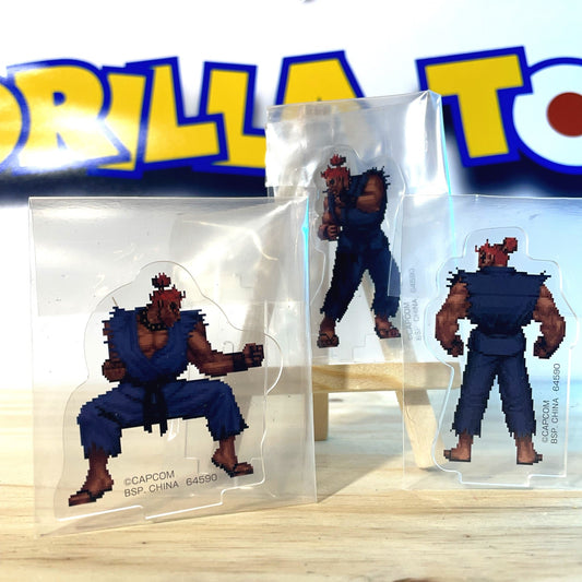 3x GOUKI / AKUMA - Stand Acrylic - Ichiban Kuji G Prize - Street Fighter