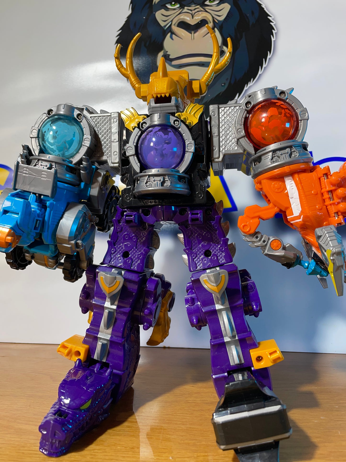 COSMIC FURY KYURANGER DX RYUTEIOH DRAGON MEGAZORD - Power Rangers