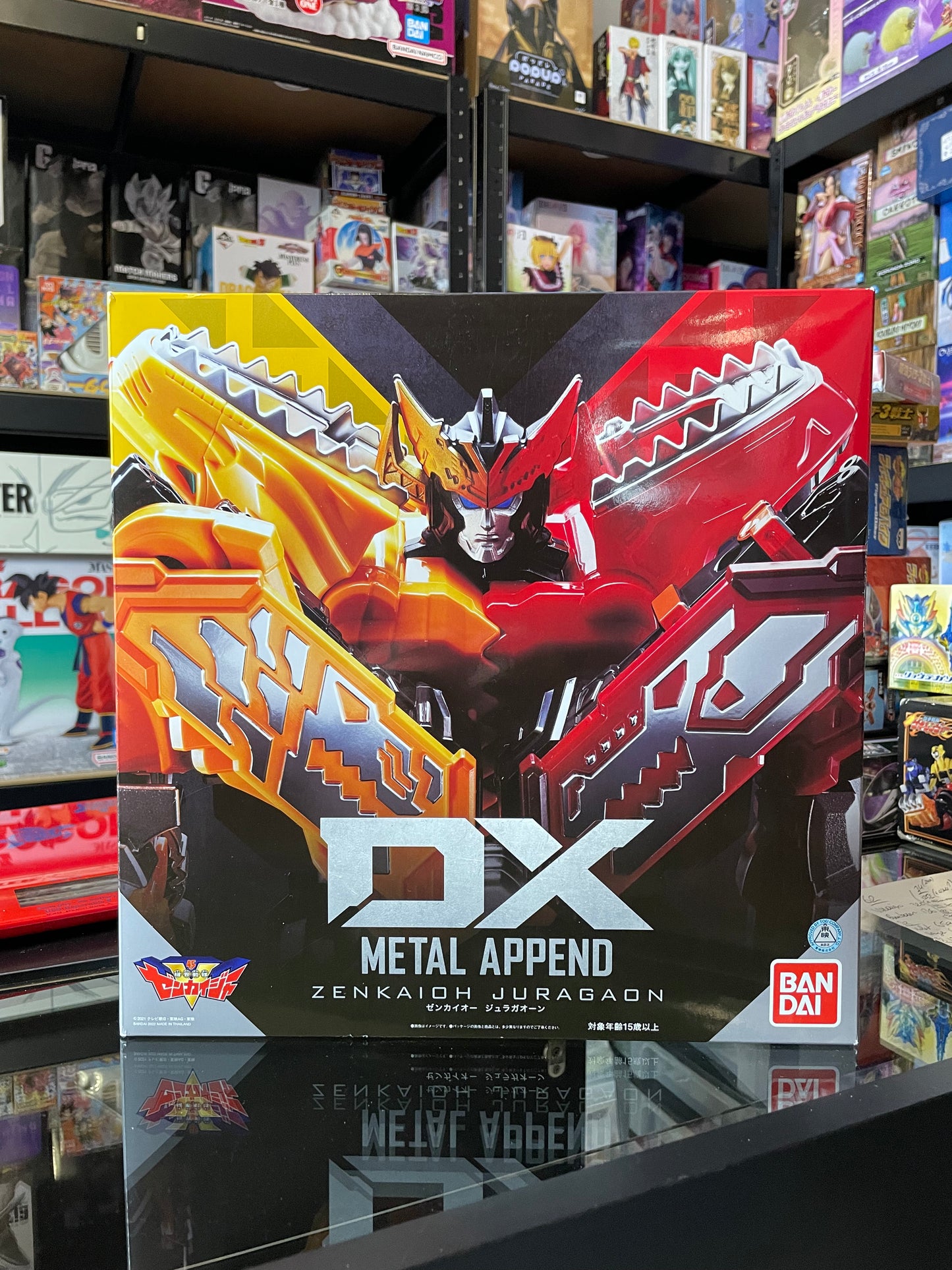 LOT DX ZENKAIOH JURAGAON - Metal Append + CYCLONE DRIVE HEAD 01 - Power Rangers / Tomica