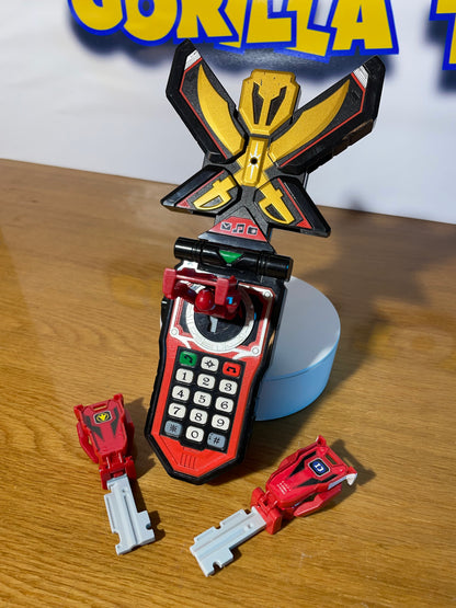 SUPER MEGAFORCE DX GOKAIGER LEGEND MOBIRATE + 3 Morpher Keys - Power Rangers