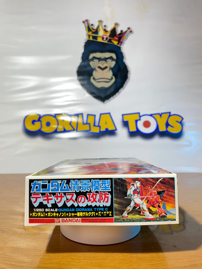 GUNDAM DIORAMA - Type C - 1/250 Scale - Old Model Kit Gunpla - Mobile Suit Gundam