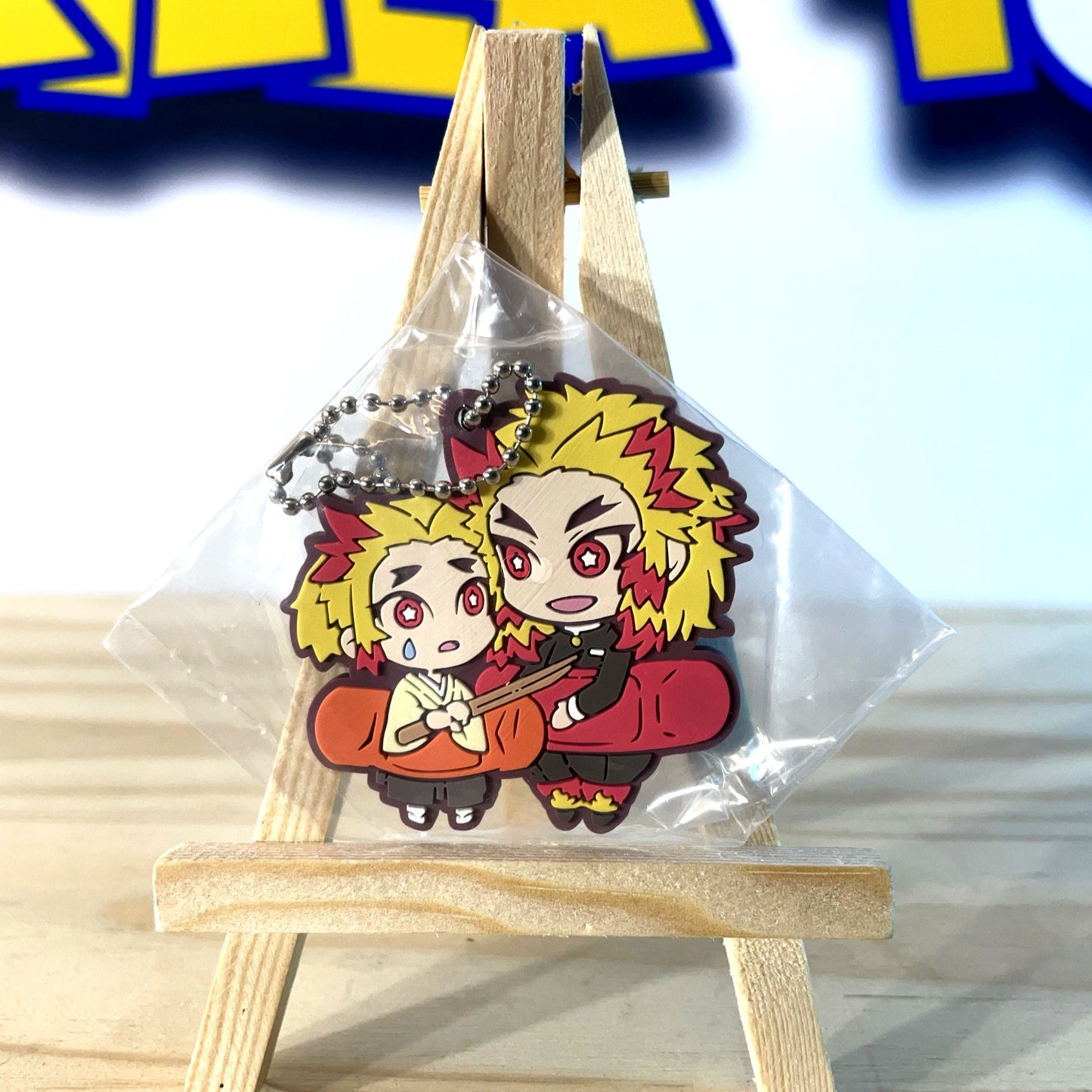 KYOJURO RENGOKU FAMILY - Rubber Keychain - Demon Slayer / Kimetsu No Yaiba