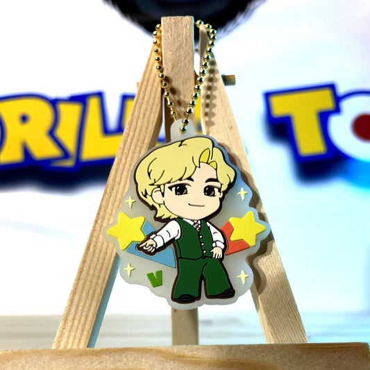 V - Tiny Tan - Rubber Keychain - Kpop - BTS