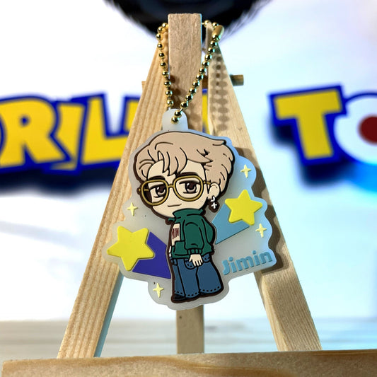 JIMIN - Tiny Tan - Rubber Keychain - Kpop - BTS