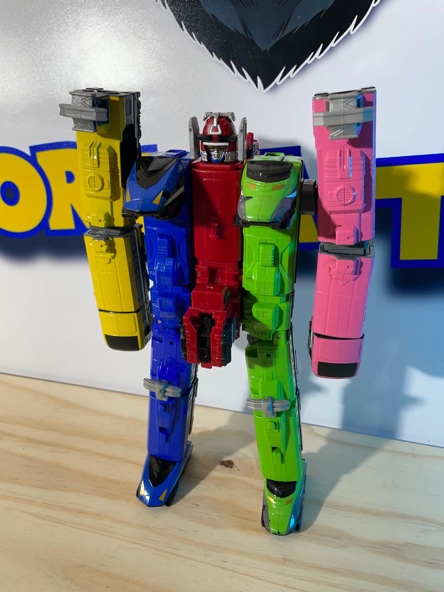 DX ToQ-Oh RESSHA TRAIN MEGAZORD - ToQger - Power Rangers [LOOSE]