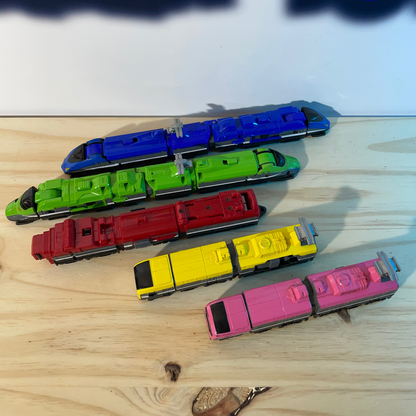 DX ToQ-Oh RESSHA TRAIN MEGAZORD - ToQger - Power Rangers [LOOSE]