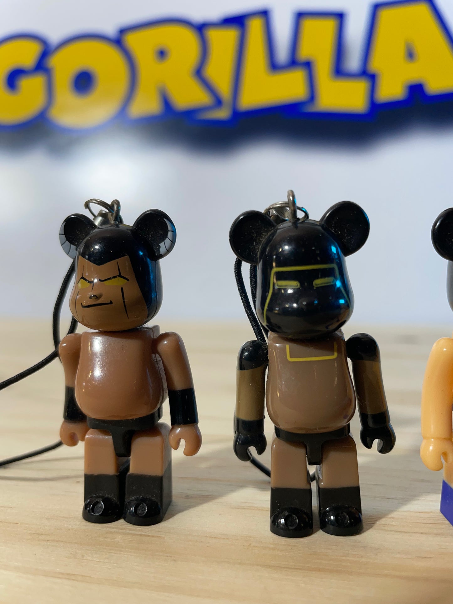 LOT KINNIKUMAN BEARBRICKS - Old Keychains [LOOSE]