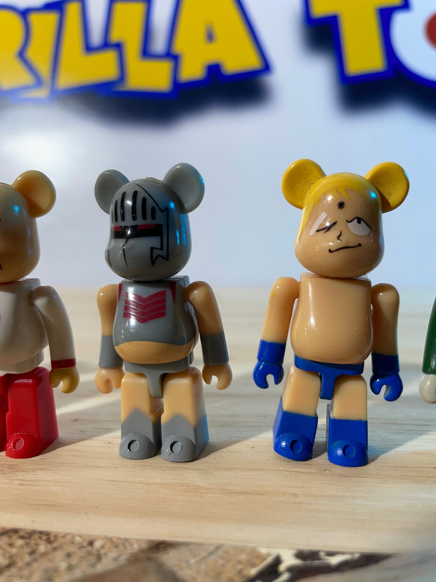 LOT KINNIKUMAN BEARBRICKS - Old Keychains [LOOSE]