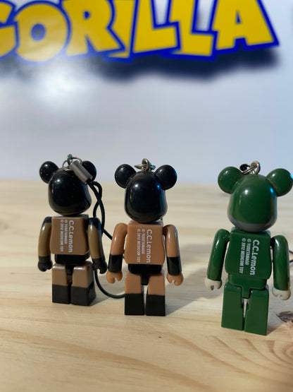 LOT KINNIKUMAN BEARBRICKS - Old Keychains [LOOSE]