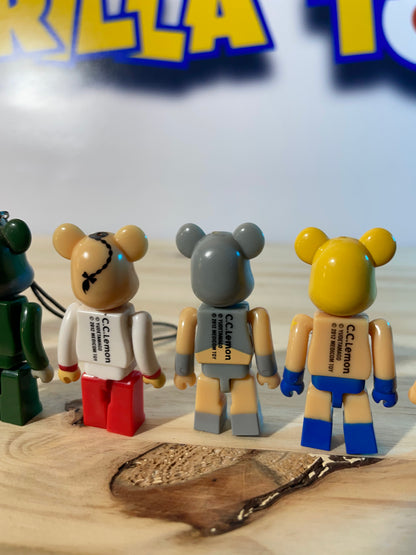 LOT KINNIKUMAN BEARBRICKS - Old Keychains [LOOSE]