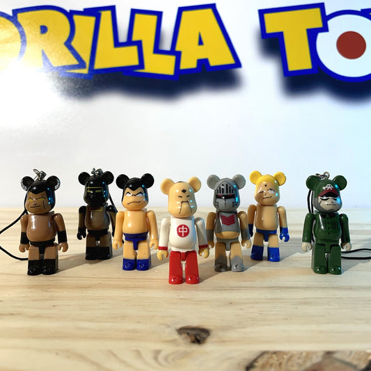 LOT KINNIKUMAN BEARBRICKS - Old Keychains [LOOSE]