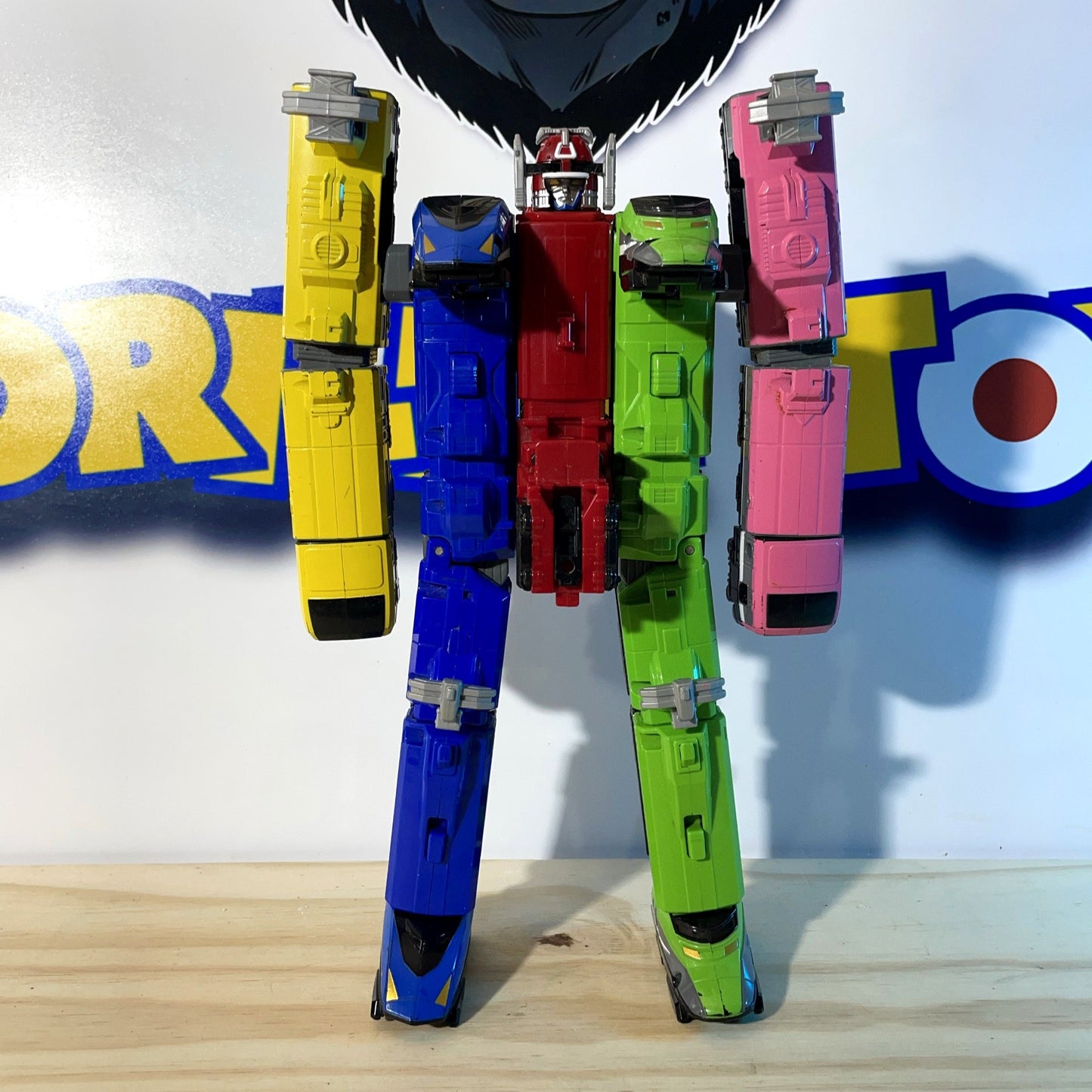 DX ToQ-Oh RESSHA TRAIN MEGAZORD - ToQger - Power Rangers [LOOSE]