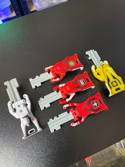 Lot de 5 RANGER KEYS - Morpher Keys - Power Rangers