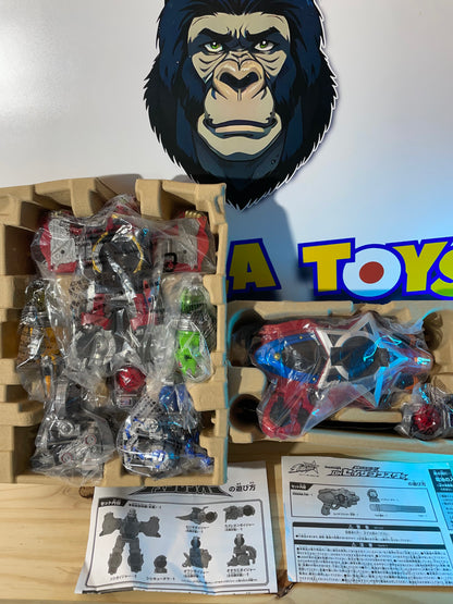 BUNDLE DX RYUTEIOH KYUTAMA MEGAZORD + SEIZA BKASTER - Uchu Sentai Kyuranger - Power Rangers