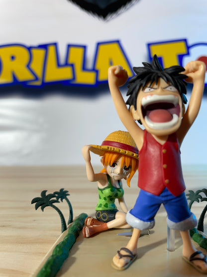 MONKEY D. LUFFY & NAMI - World Collectable Log Stories WCF - One Piece